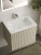 Тумба с раковиной Sancos Snob R 60 Beige Soft SNR60CE, подвесная Тумба с раковиной Sancos Snob R 60 Beige Soft SNR60CE, подвесная