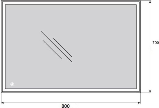 Зеркало BelBagno SPC-GRT-700-800-LED-TCH