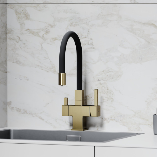 Смеситель для кухни Sancos Arno SC4005BG, брашированное золото