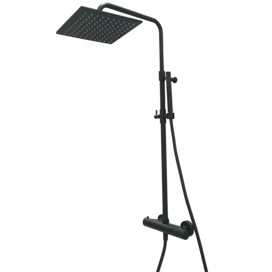 Душевая стойка Webert Elio EL980515560METAL с термостатом, черный