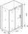 Душевой уголок Good Door Galaxy WTW+SP-C-В 130x80, профиль черный