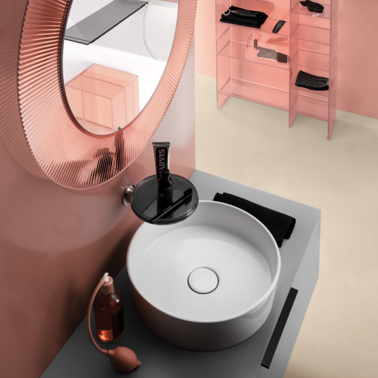 Зеркало Laufen Kartell by Laufen 80 розовое, с подсветкой