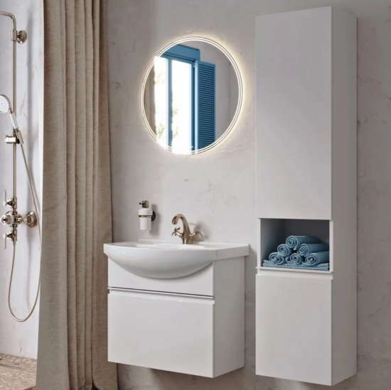 Тумба с раковиной Aqwella Rodos 65 подвесная