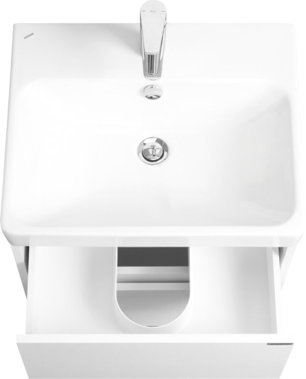 Тумба с раковиной Aquaton Сканди 55 белый глянец