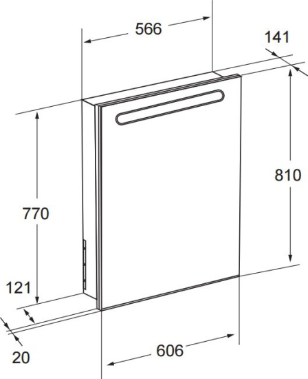 Зеркало-шкаф Roca Victoria Nord 60 L