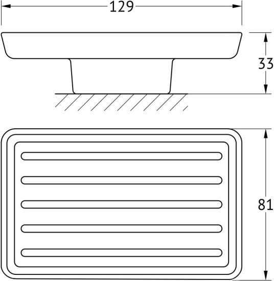Стакан Ellux Domino DOM 005-C04 с мыльницей