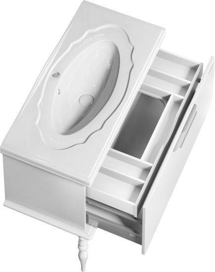 Мебель для ванной Edelform Decora 100 белый глянец