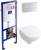 Инсталляция Villeroy & Boch 9224 6100 + кнопка Viconnect 9224 9069 матовый хром + унитаз подвесной Villeroy & Boch O Novo 5688HR01 alpin Инсталляция Villeroy & Boch 9224 6100 + кнопка Viconnect 9224 9069 матовый хром + унитаз подвесной Villeroy & Boch O Novo 5688HR01 alpin