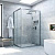 Душевой уголок Vegas Glass ZA-F Novo 90*80 07 01 профиль матовый хром, стекло прозрачное