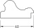 Зеркало Evoform Definite BY 3107 55x145 см бронзовые бусы на дереве Зеркало Evoform Definite BY 3107 55x145 см бронзовые бусы на дереве