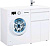 Тумба с раковиной Aquanet Токио 120 R белая напольная, 1 ящик, 2 дверцы