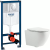 Инсталляция Grohe Rapid SL 38721001 с кнопкой + унитаз подвесной BelBagno Uno BB3105CHR/SC Инсталляция Grohe Rapid SL 38721001 с кнопкой + унитаз подвесной BelBagno Uno BB3105CHR/SC