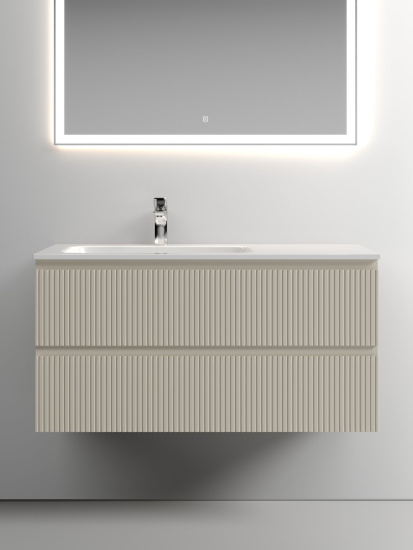 Тумба с раковиной Sancos Snob T 100 Beige Soft левая SNT100LCE, подвесная