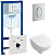 Инсталляция Grohe Rapid SL 38929000 4 в 1 с кнопкой смыва + унитаз подвесной Villeroy & Boch O Novo 5688 H1 01 alpin