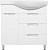 Тумба под раковину Style Line Жасмин 82 L белая, с бельевой корзиной