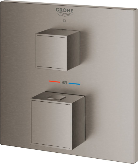 Смеситель для душа Grohe Grohtherm Cube 24153AL0 термостат, темный графит