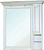 Зеркало-шкаф Bellezza Рим 100 R белое патина золото
