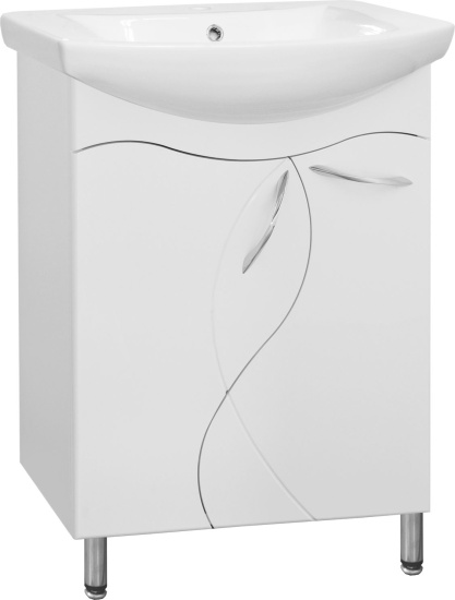 Тумба с раковиной Style Line Амелия 65 белая