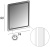 Зеркало Cezares 44998 c LED-подсветкой touch system 74х90