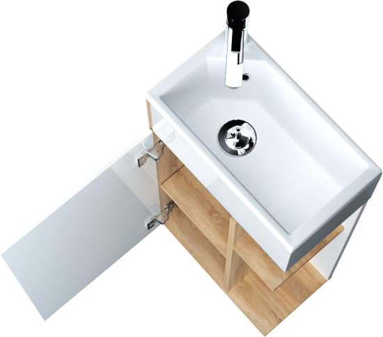 Мебель для ванной 1MarKa Laura 40П подвесная, дуб сонома