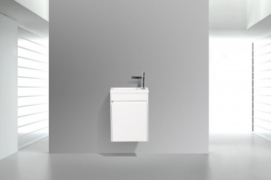 Тумба с раковиной BelBagno Pietra Mini 46 R bianco lucido