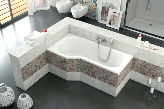 Акриловая ванна Excellent Be Spot 160x80 см левая