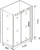 Душевой уголок Good Door Galaxy WTW+SP-C-В 110x80, профиль черный Душевой уголок Good Door Galaxy WTW+SP-C-В 110x80, профиль черный