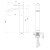 Смеситель для раковины Wonzon & Woghand Fit WW-88239009-BG высокий Смеситель для раковины Wonzon & Woghand Fit WW-88239009-BG высокий