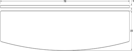 Полка Ellux Elegance ELE 033-C05 70 см