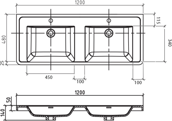 Мебель для ванной BelBagno Ancona-N 120 bianco lucido подвесная