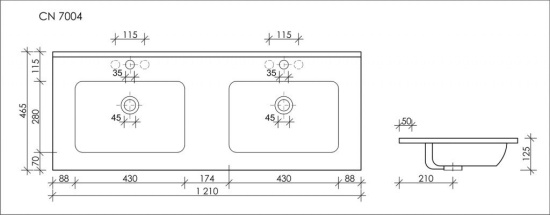 Накладная раковина Ceramica Nova Element CN7004