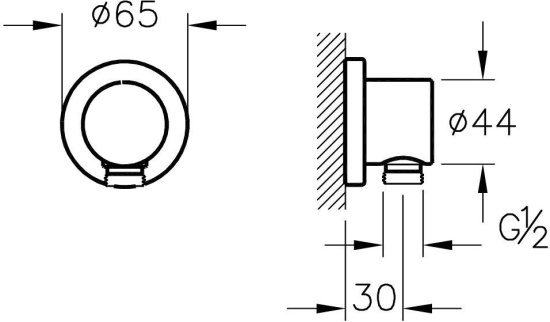 Душевая система VitrA Win S A49265EXP с внутренней частью