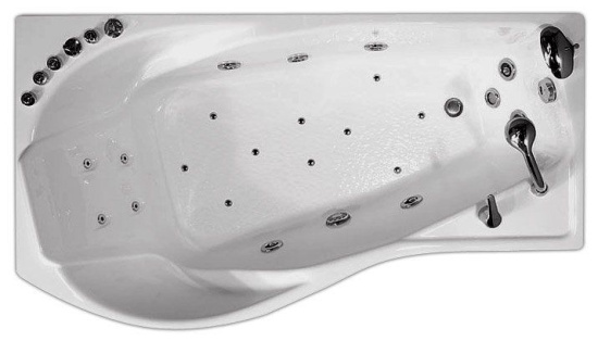 Акриловая ванна Triton Мишель 180х96 см R с гидромассажем