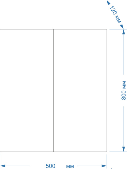 Зеркало-шкаф Misty Лада 50