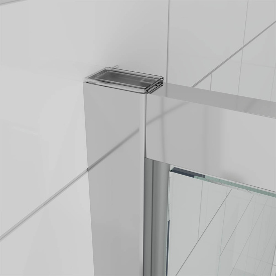 Душевая дверь в нишу Veconi Ottimo P30 CH OP30CH-70-01-C9, профиль хром, стекло прозрачное