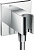 Шланговое подключение Hansgrohe Fixfit Porter Square 26486000 с держателем для душа