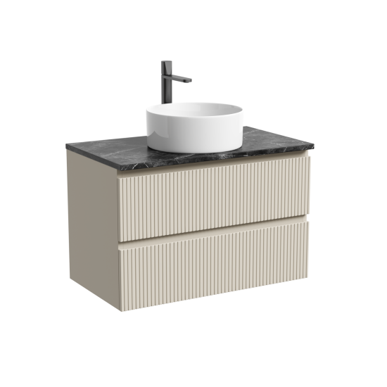 Тумба с раковиной Sancos Snob T 80 Beige Soft SNT80CE, подвесная