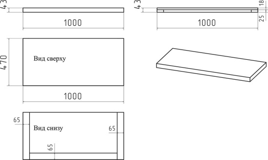 Мебель для ванной Brevita Krona 100