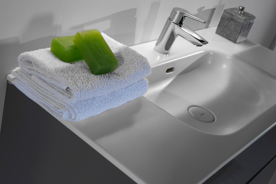 Тумба с раковиной Armadi Art Vallessi 100 антрацит глянец, с белой раковиной