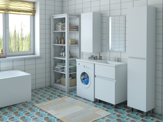 Тумба с раковиной Эстет Dallas Luxe 140 напольная, 2 ящика