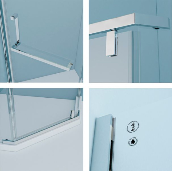 Душевой уголок Iddis Steel STE8SS0i23 100х100 см, сатин