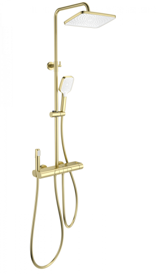 Душевая стойка Wonzon & Woghand Muse Legato WW-B4129-BG с термостатом