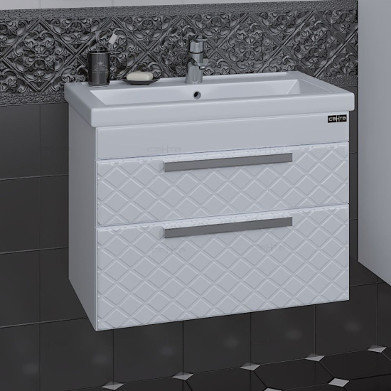 Мебель для ванной СанТа Калипсо Люкс 70 подвесная 2 ящика