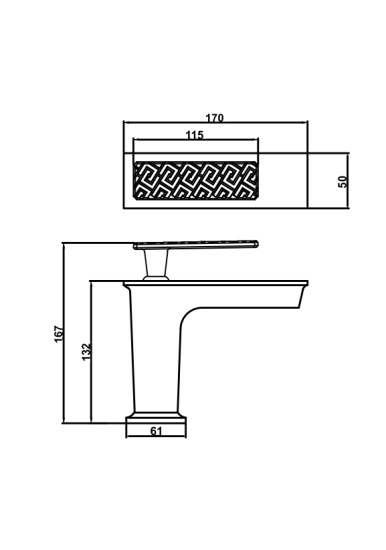 Смеситель для раковины Altrobagno Antik Duo 0102 Br