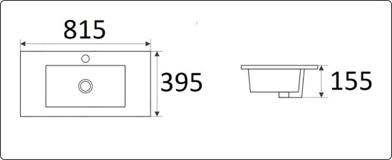 Раковина CeramaLux 9393-80