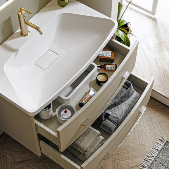 Тумба с раковиной Aqwella 5 stars Neringa 80 морская дюна