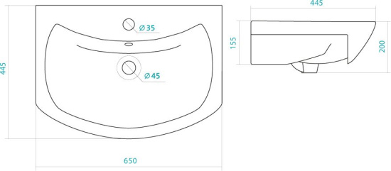 Мебель для ванной Style Line Амелия 65 белая