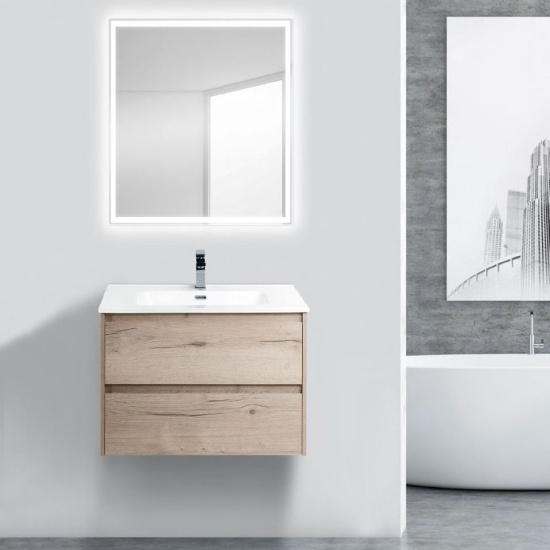 Тумба с раковиной BelBagno Kraft 60 rovere galifax bianco