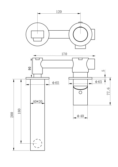 Смеситель для раковины Wonzon & Woghand WW-105-BS