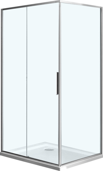 Душевой уголок Vincea Slim VSR-2SL8010CL-L 100x80 L, профиль хром, стекло прозрачное